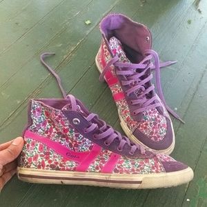 Gola liberty purple high top